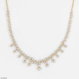 Elowen Flora Diamond Necklace 9K White Gold