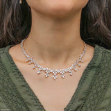 Elowen Flora Diamond Necklace 9K White Gold