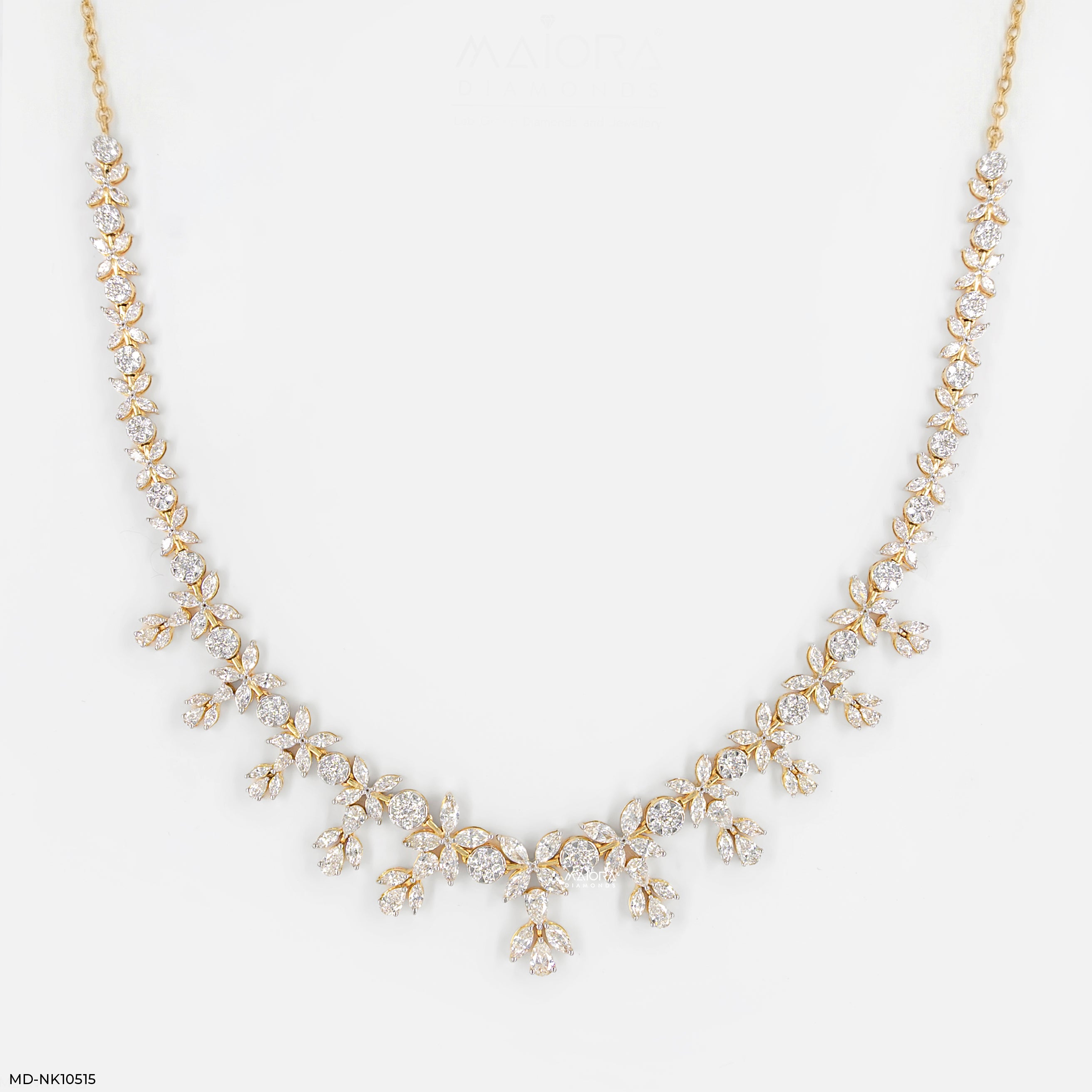 Elowen Flora Diamond Necklace