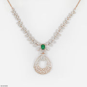 Elysian Petals Diamond Necklace 9K White Gold