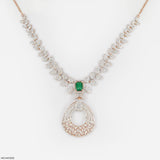 Elysian Petals Diamond Necklace 9K White Gold