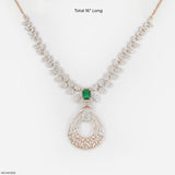Elysian Petals Diamond Necklace 9K White Gold
