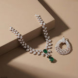 Elysian Petals Diamond Necklace 9K White Gold