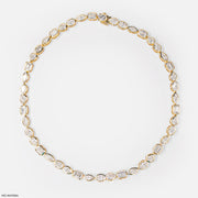 Golden Multi Fancy Shape Diamond Necklace