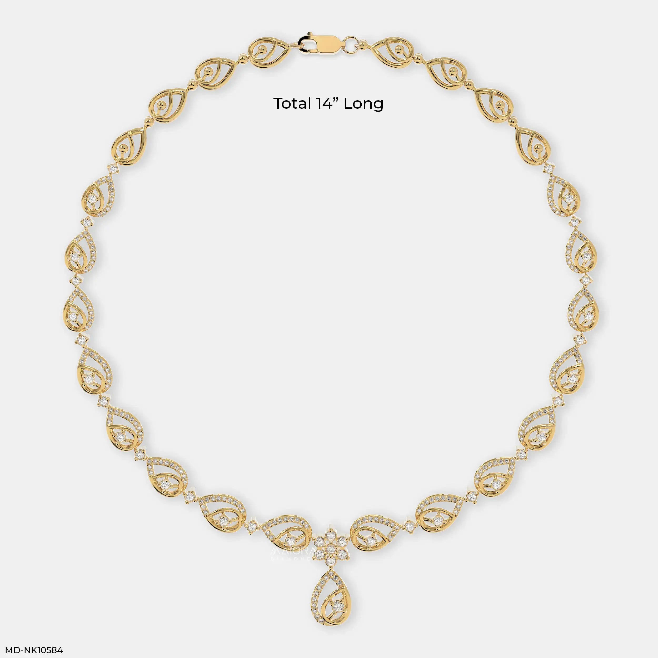 Nexus Pear Diamond Necklace