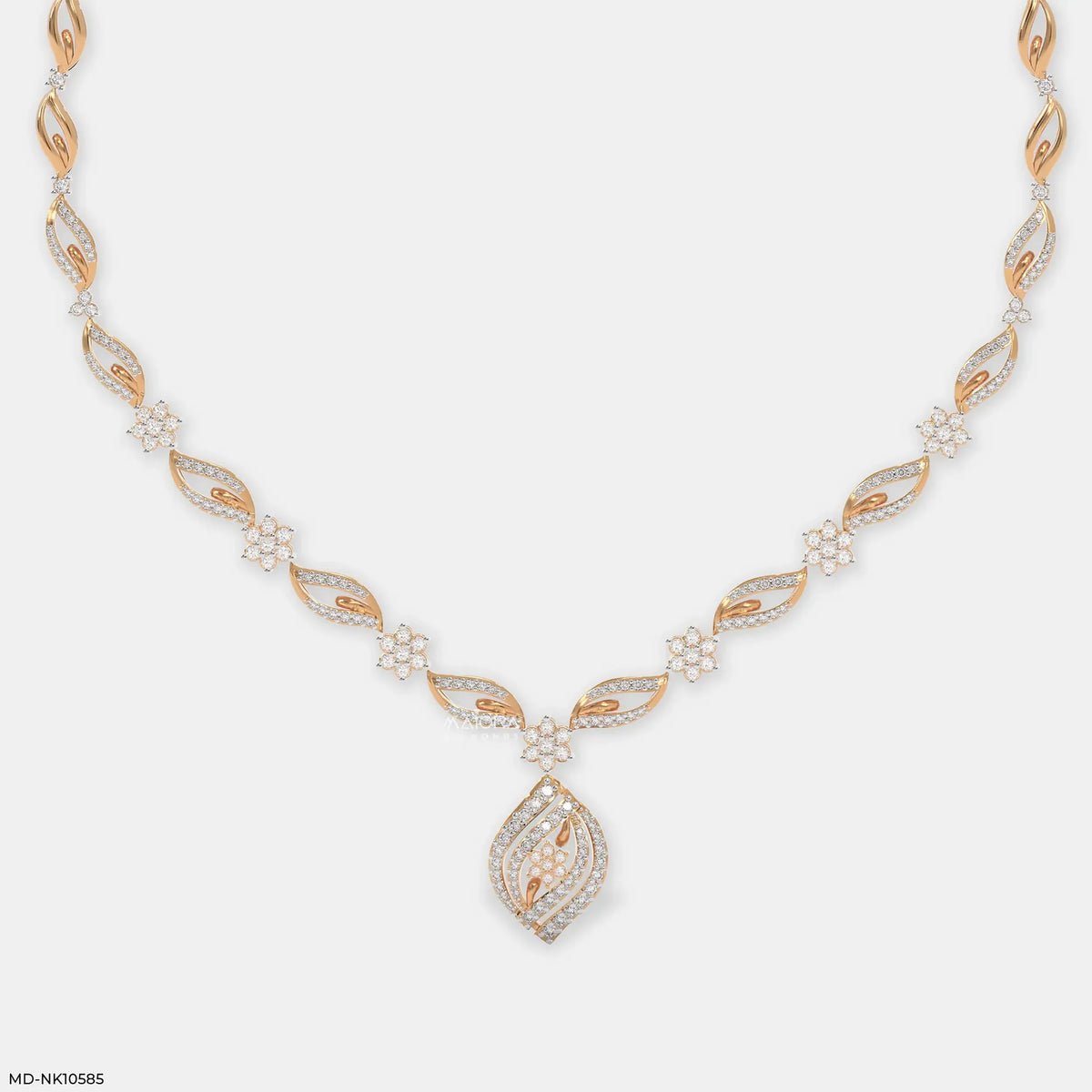 Ethereal Leafy Diamond Necklace