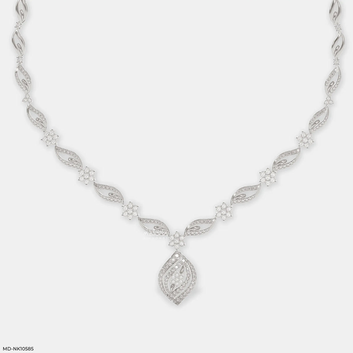 Ethereal Leafy Diamond Necklace