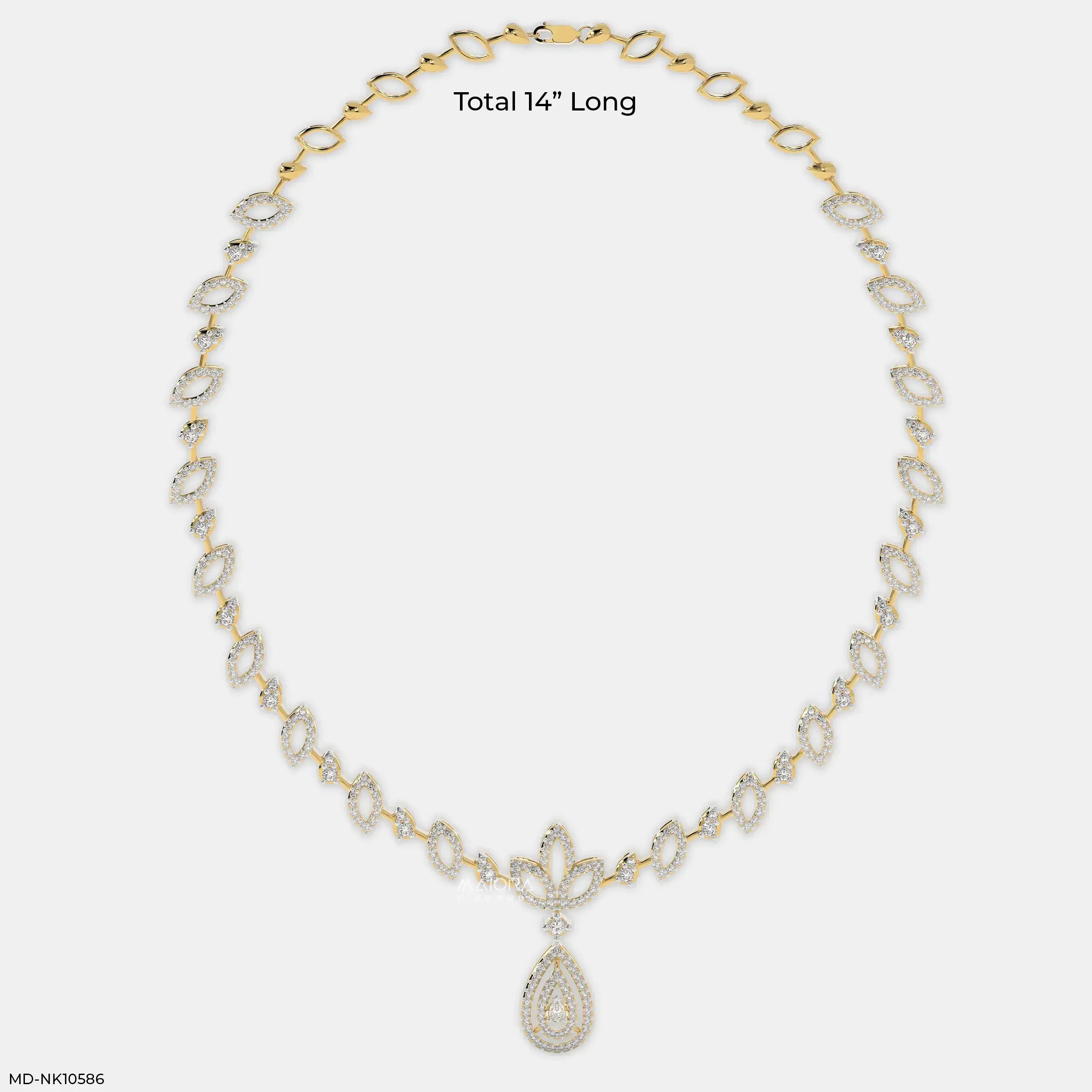 Delicate Drop Diamond Necklace