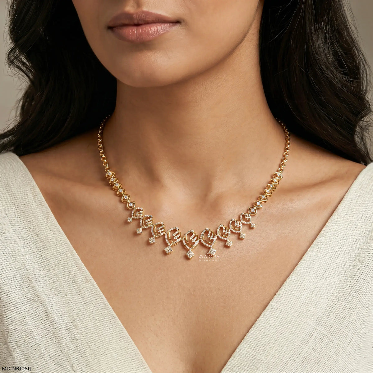 Trellis Spark Diamond Necklace
