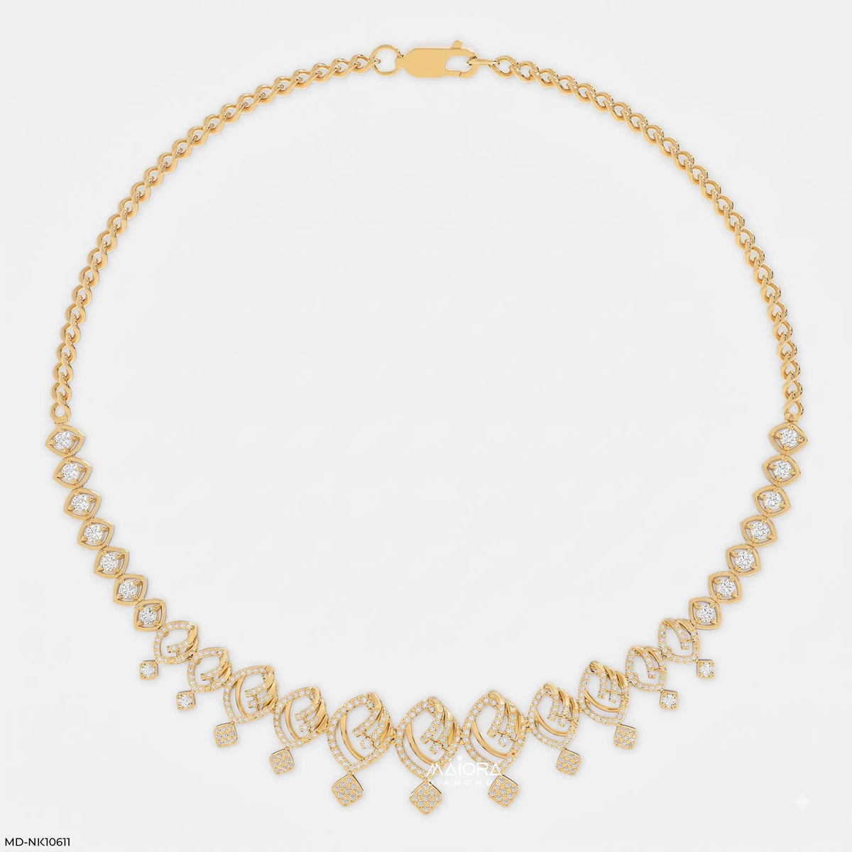 Trellis Spark Diamond Necklace