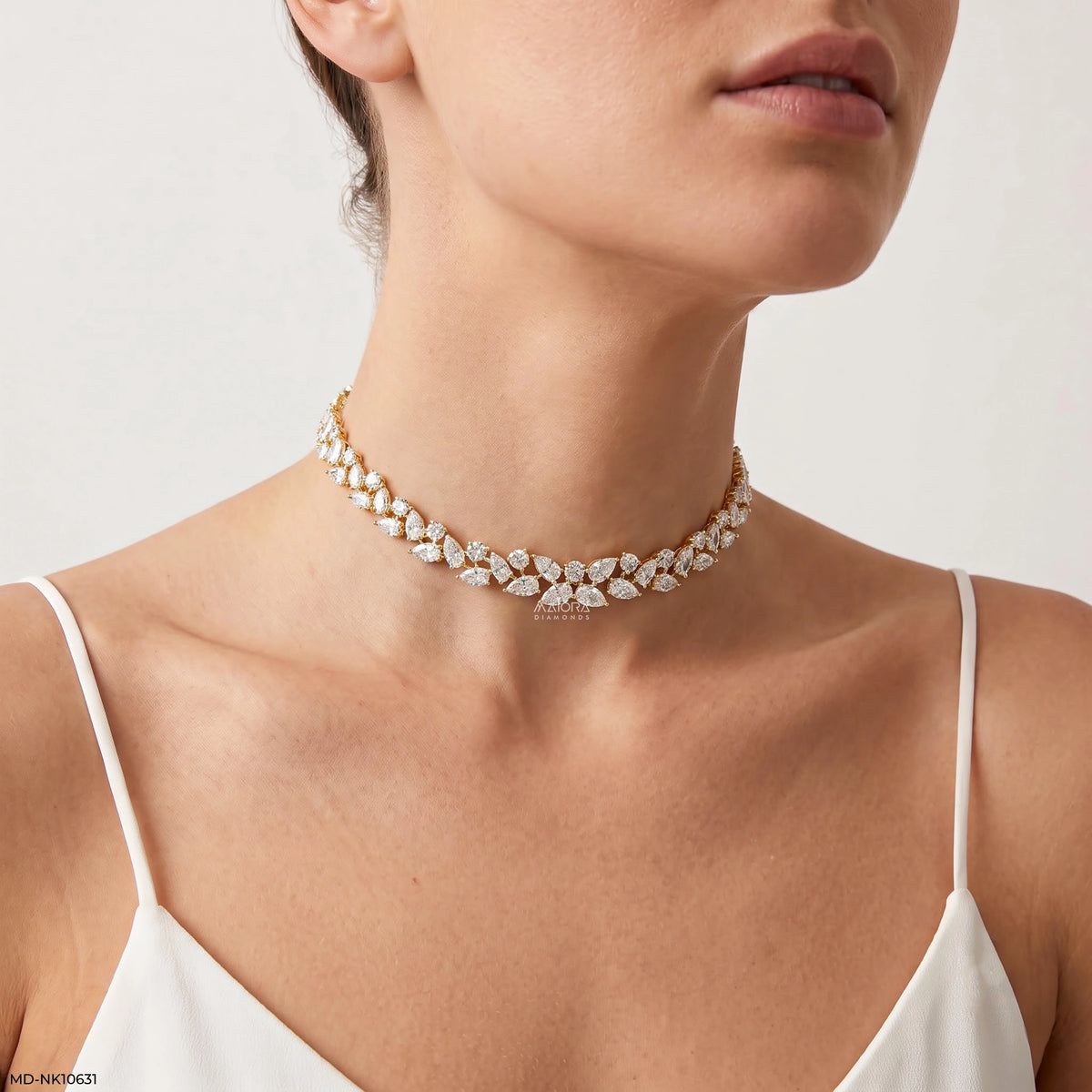 Fancy Diamond Choker Necklace
