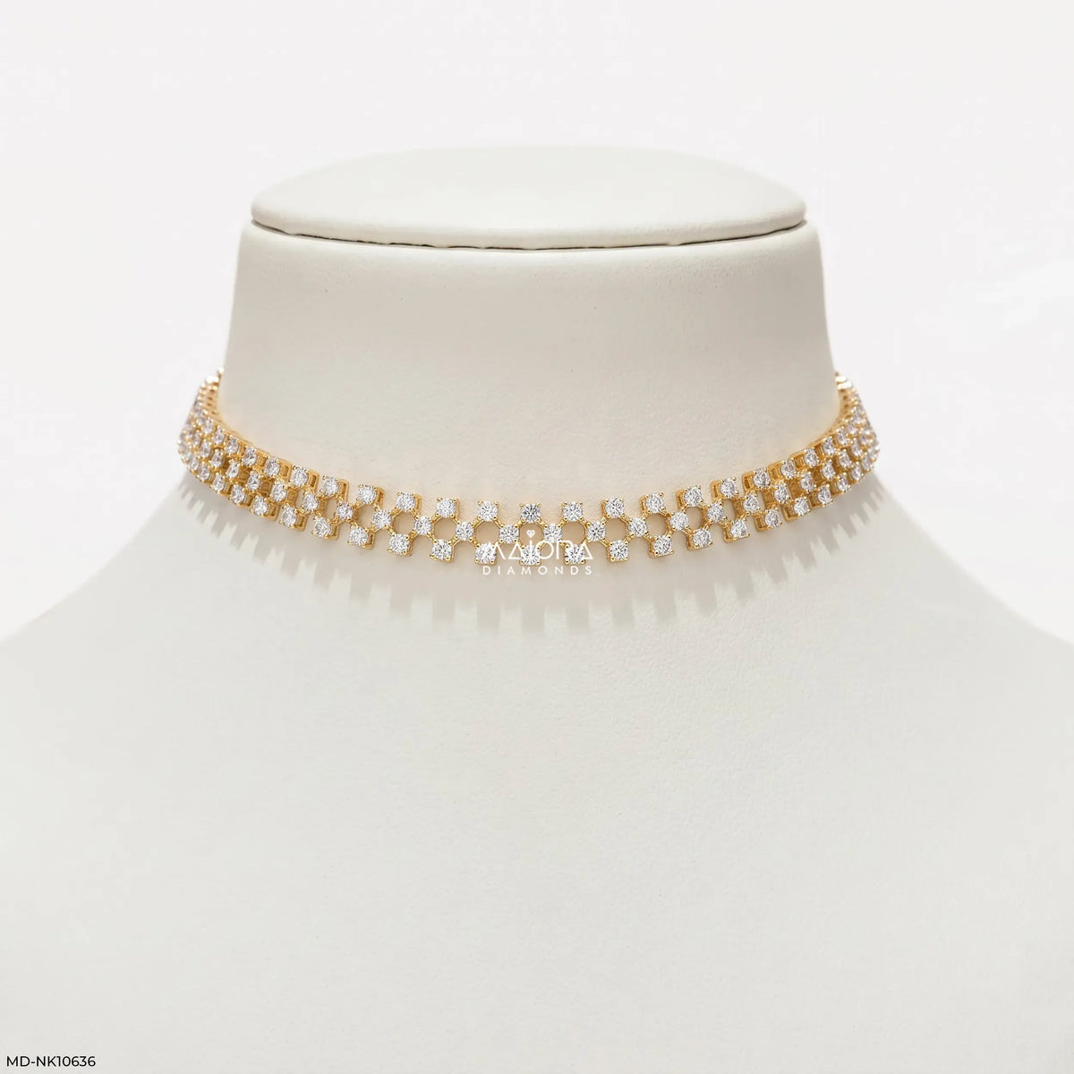 Chex Round Diamond Choker Necklace