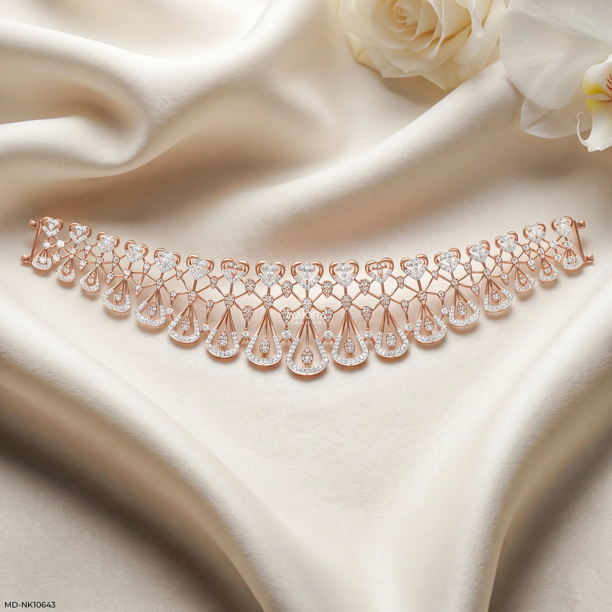 Golden Tiara Diamond Choker Necklace