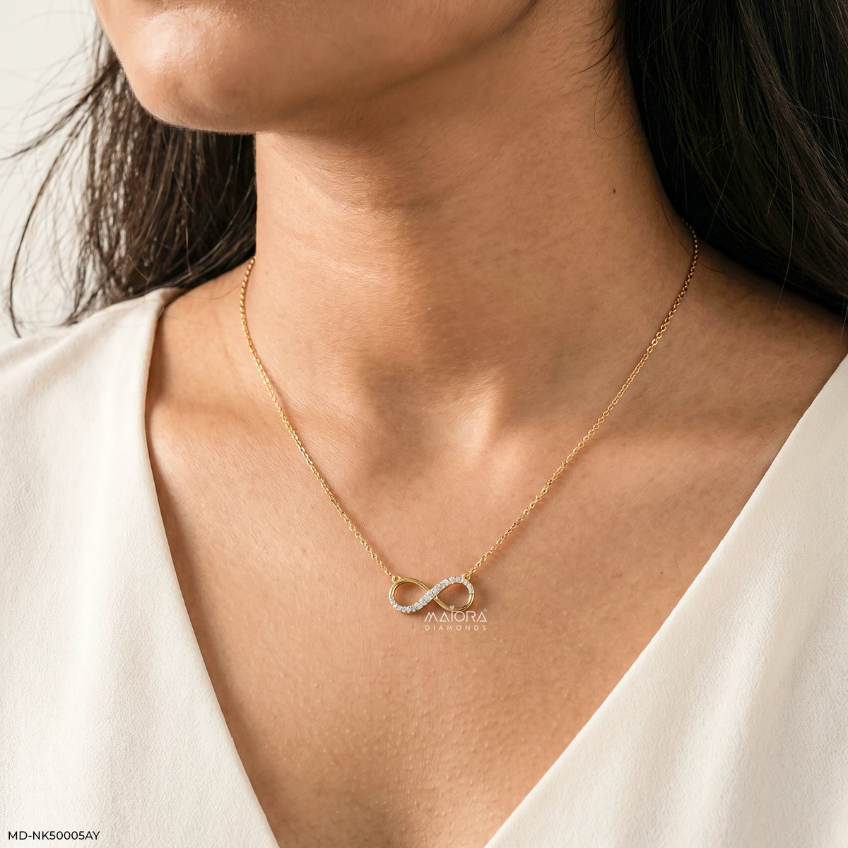 Unending Cross Diamond Necklace