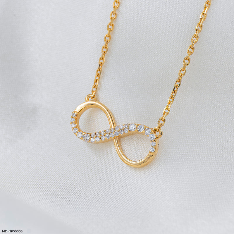 Unending Bling Lab Diamond Necklace 925 Sterling Silver
