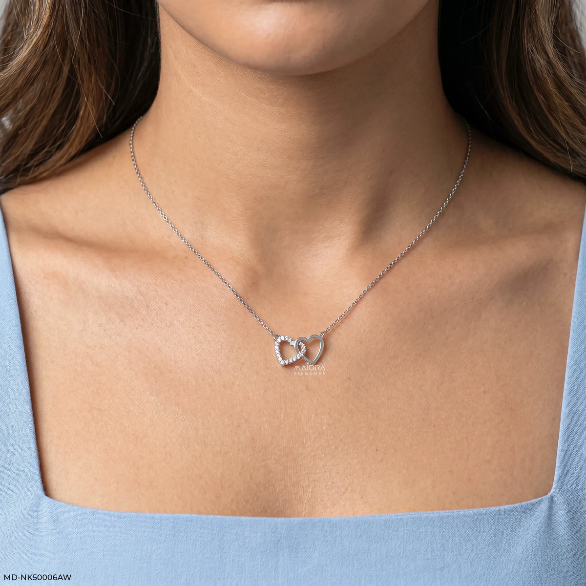 Romantic Duo Diamond Necklace