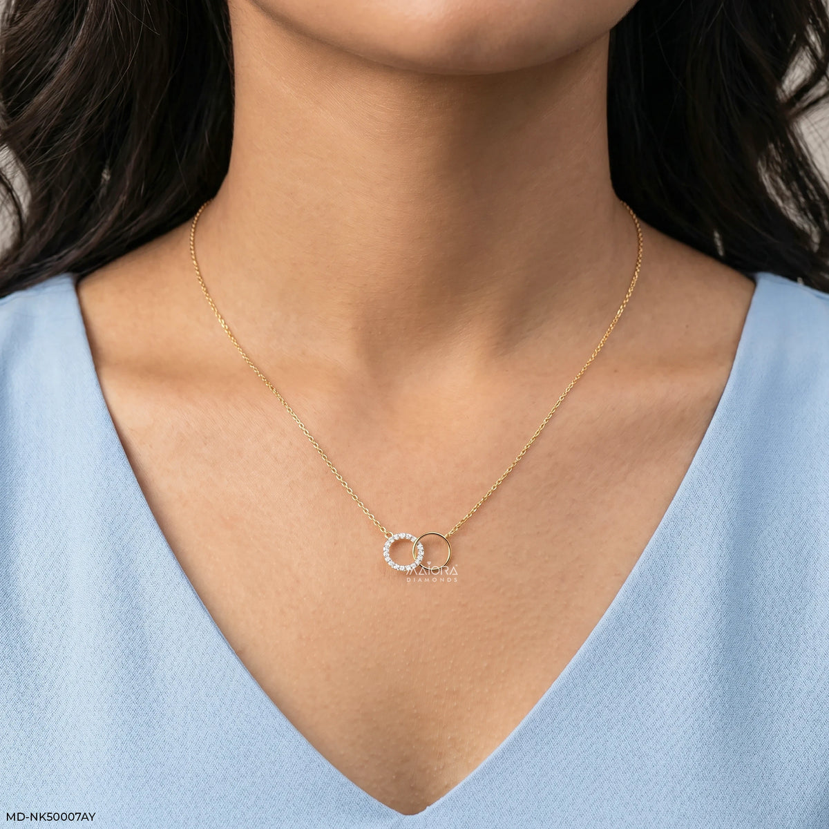 Interlinked Diamond Necklace