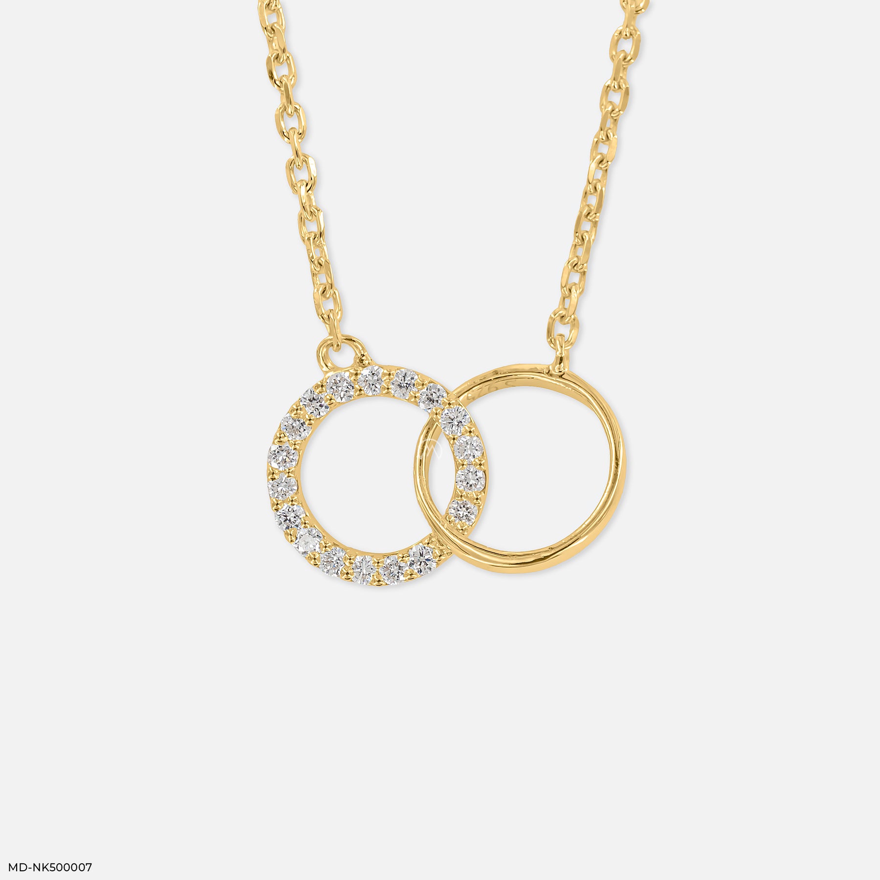 Circle of Forever Lab Diamond Necklace 925 Sterling Silver