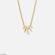 Stylized Ray Diamond Necklace