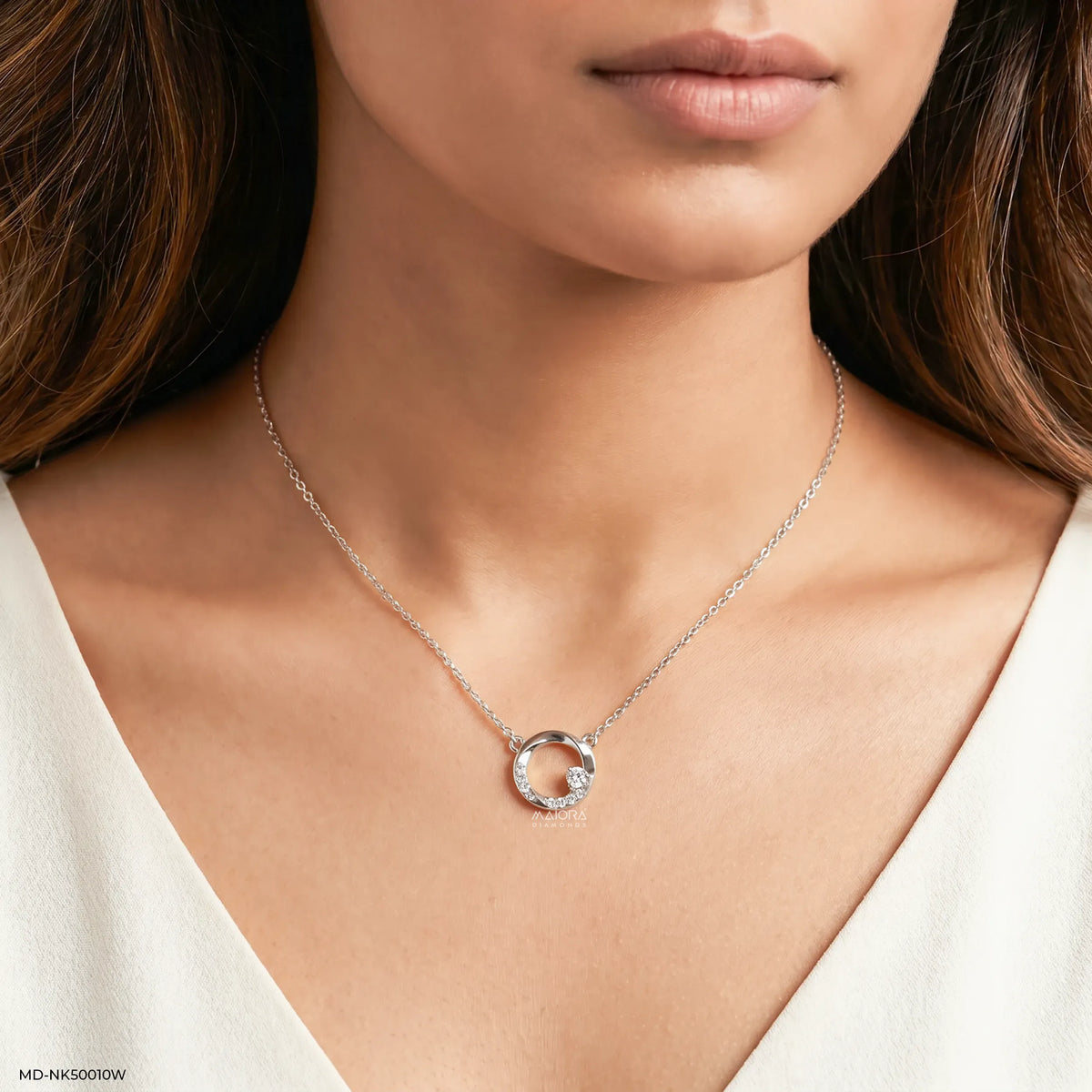 Celestial Round Diamond Necklace