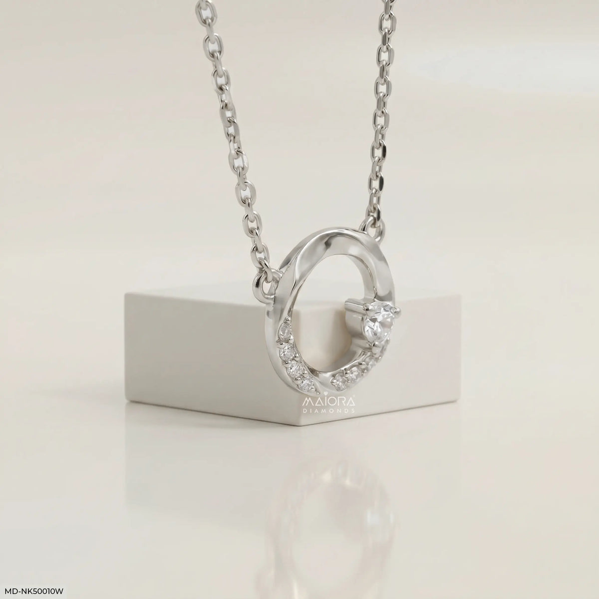 Celestial Round Diamond Necklace