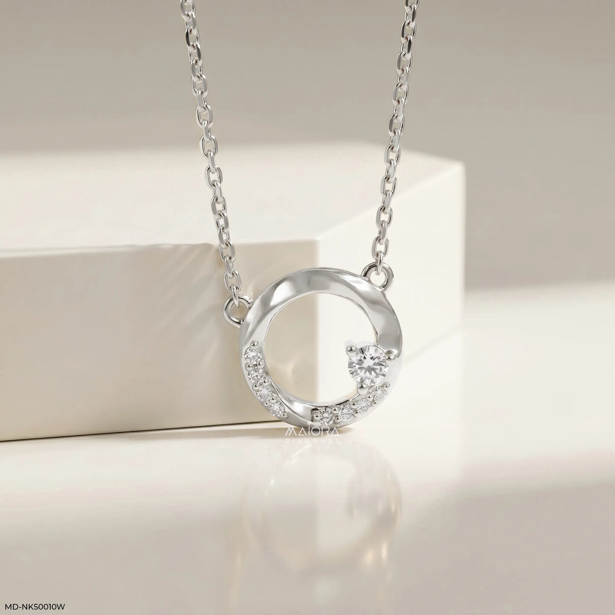 Celestial Round Diamond Necklace