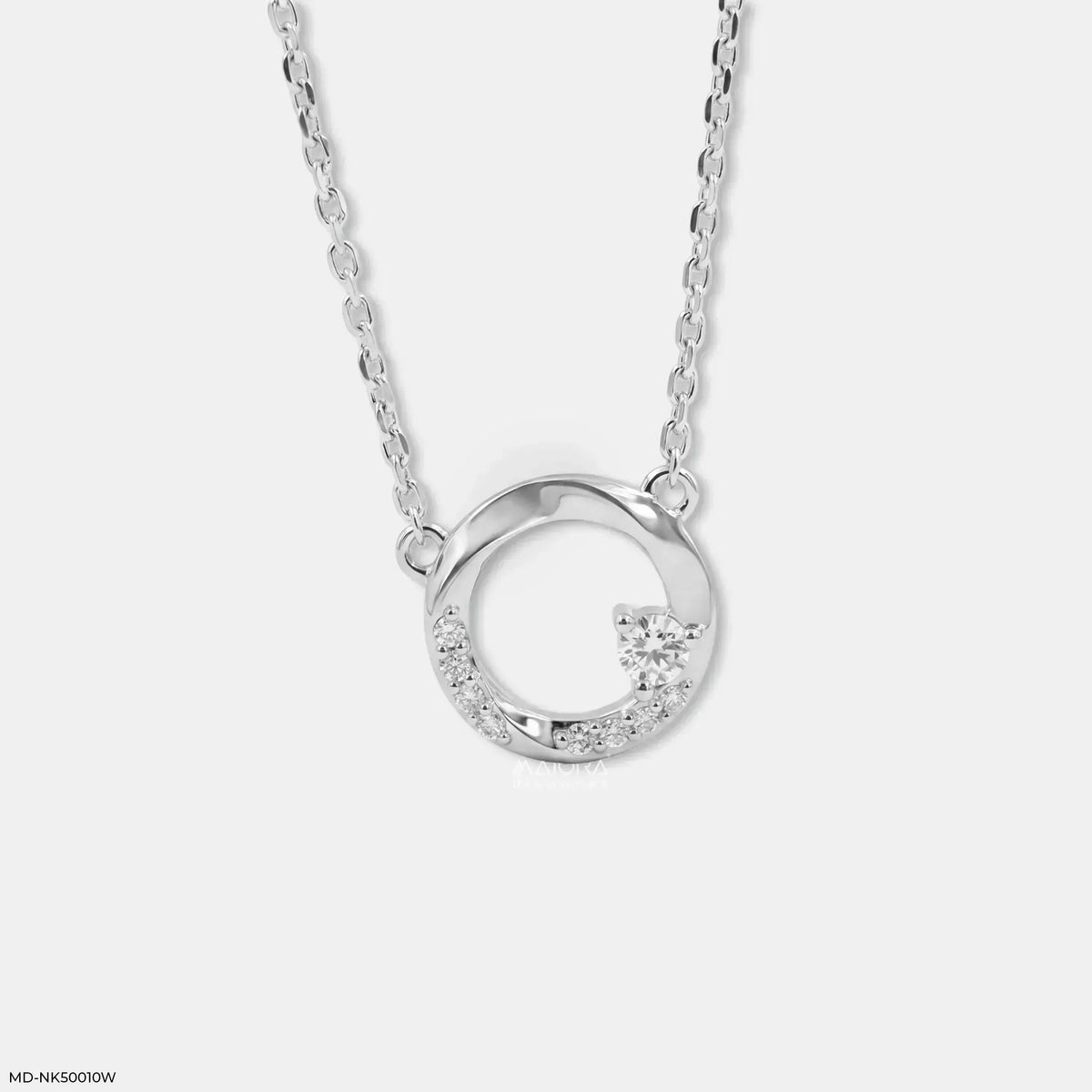 Celestial Round Diamond Necklace