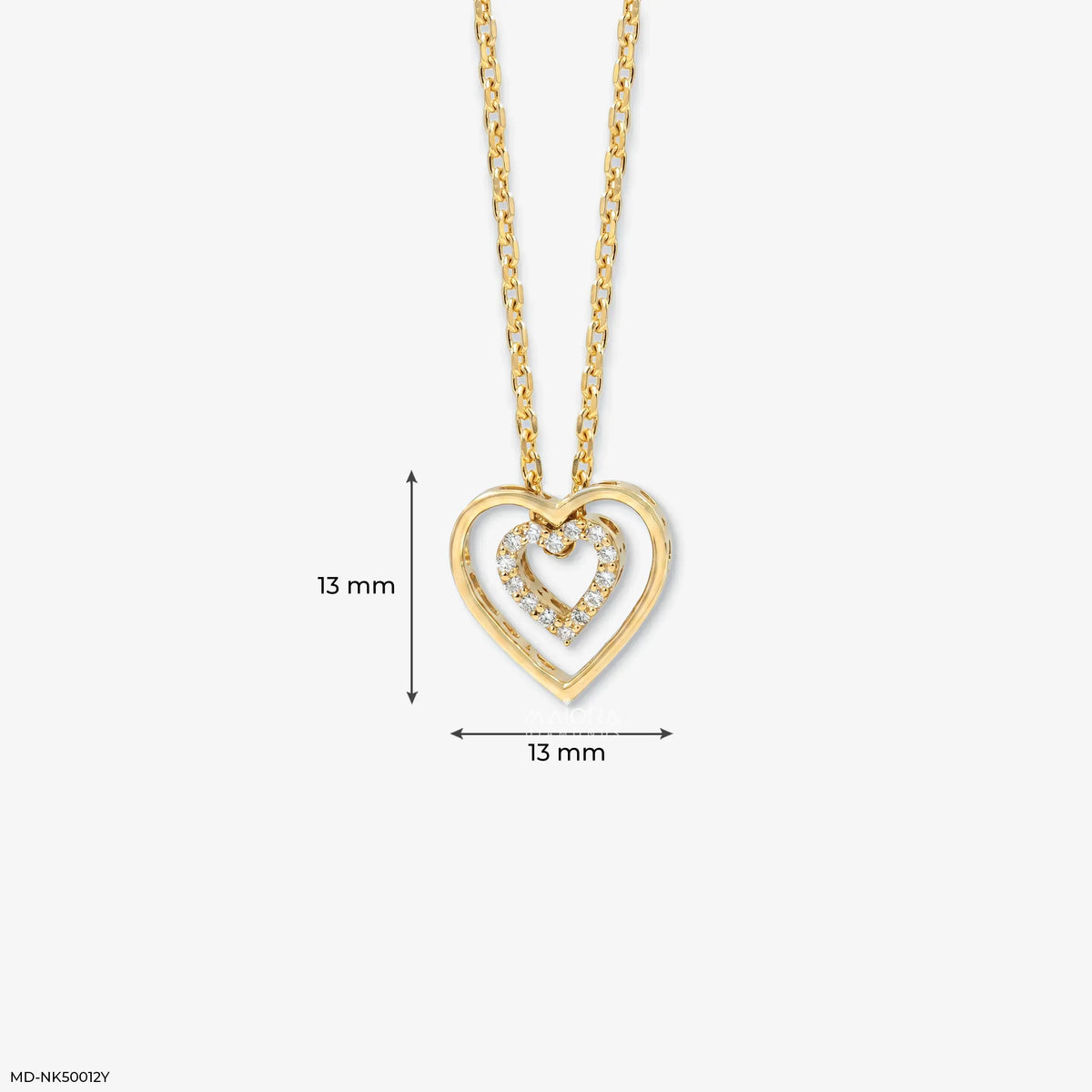 Twin Heart Diamond Necklace