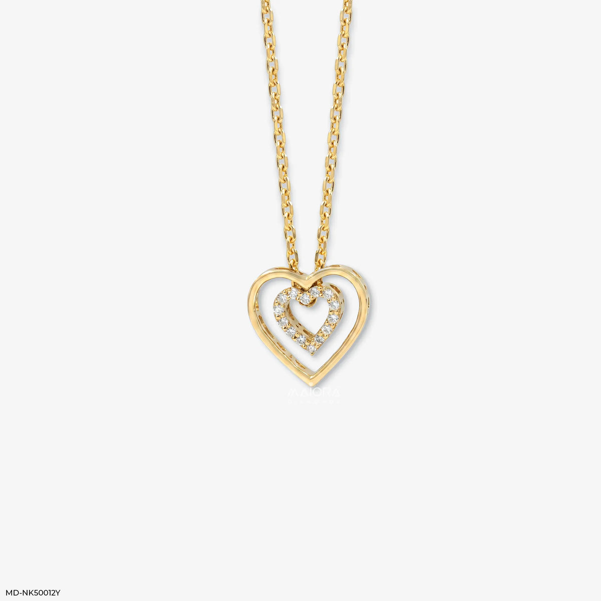Twin Heart Diamond Necklace