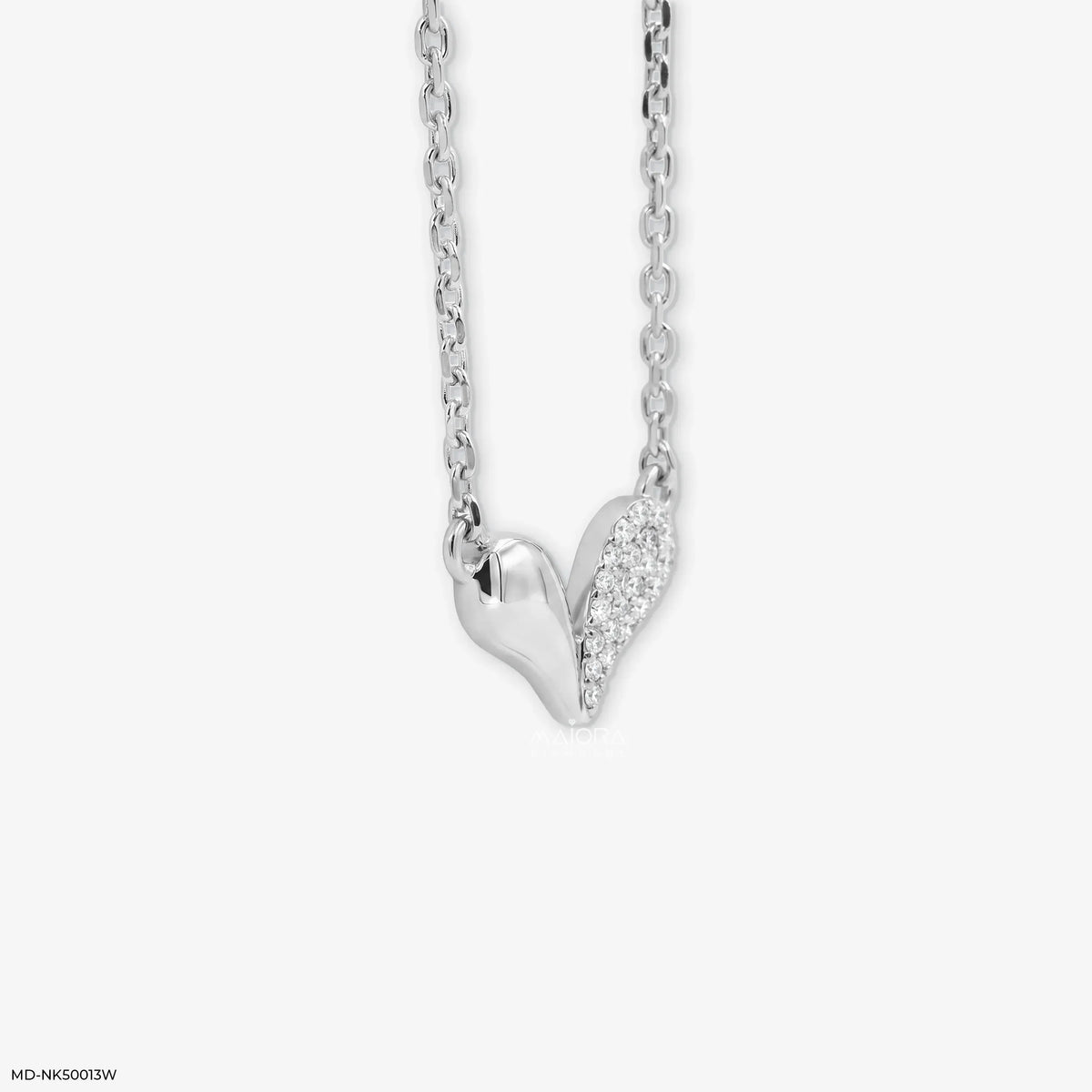 Alternative Heart Diamond Necklace