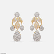 Radiant Raindrop Diamond Earrings