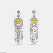 Sunlight Tassel Diamond Earrings