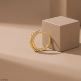 Celestial Path Lab Diamond Nosepin 14K Yellow Gold