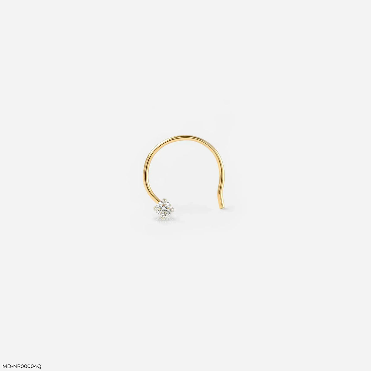 0.090 Cent Solitaire Diamond Nose Pin