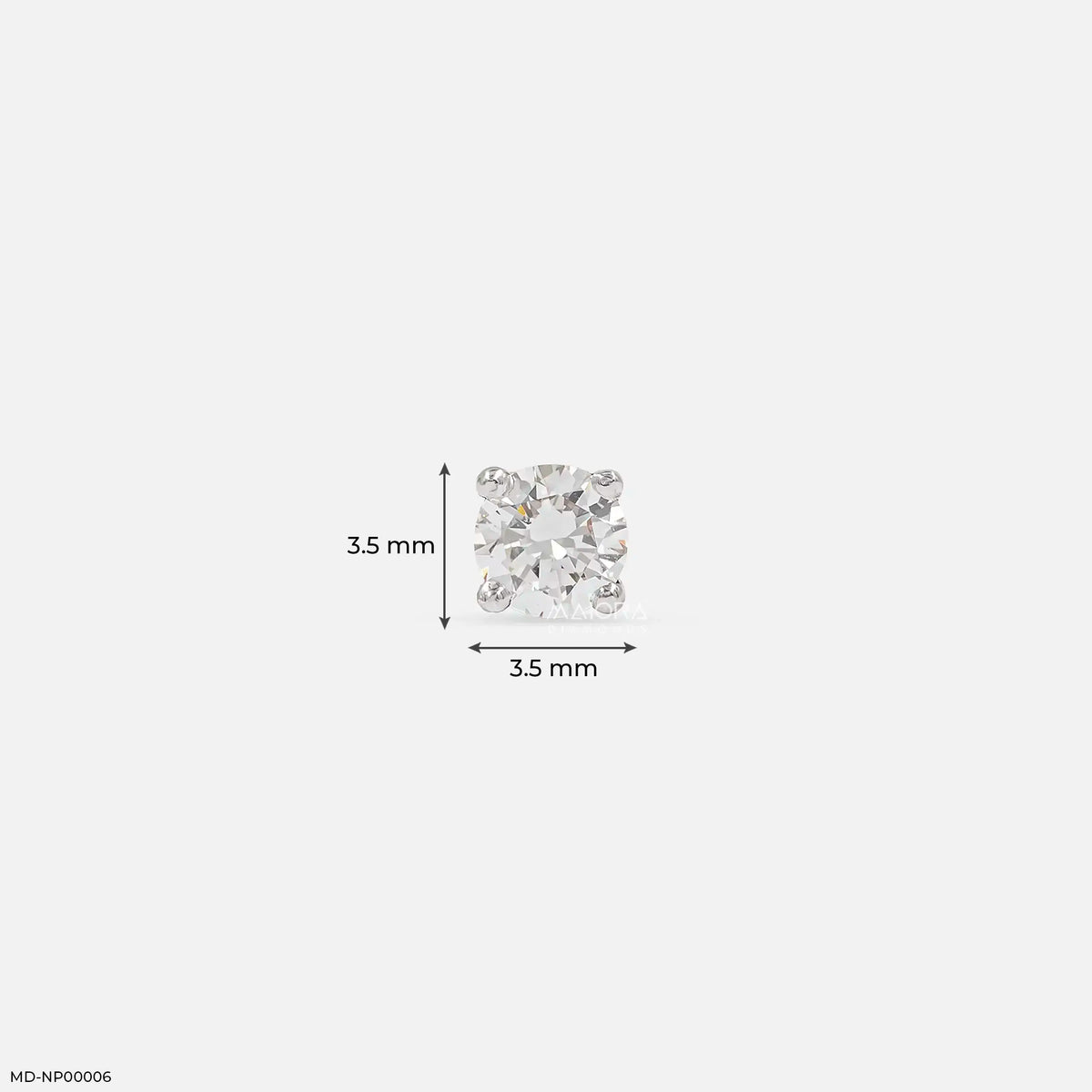 Regal Solitaire Diamond Nose Pin