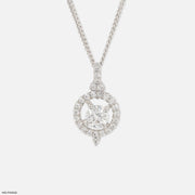 0.75 Carat Diamond Compass pendants Platinum 950