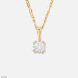 0.50 Carat Classic Claw Pendants 14K White Gold