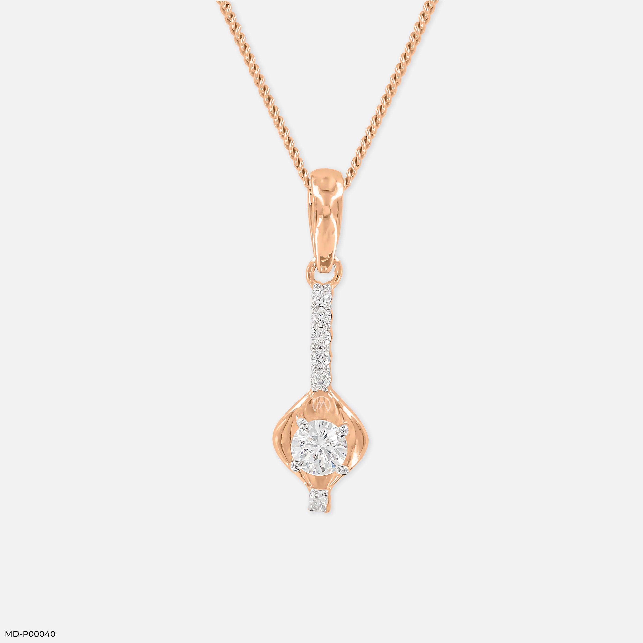 0.50 Carat Bloomline pendants 14K Rose Gold