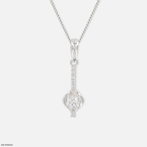 0.50 Carat Bloomline pendants 14K White Gold