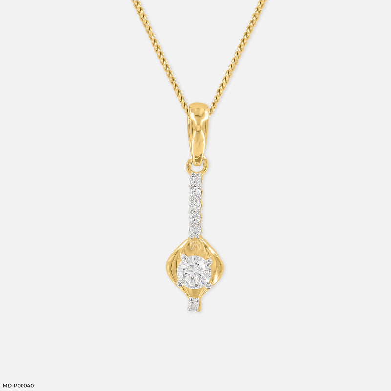 0.50 Carat Bloomline pendants 14K White Gold