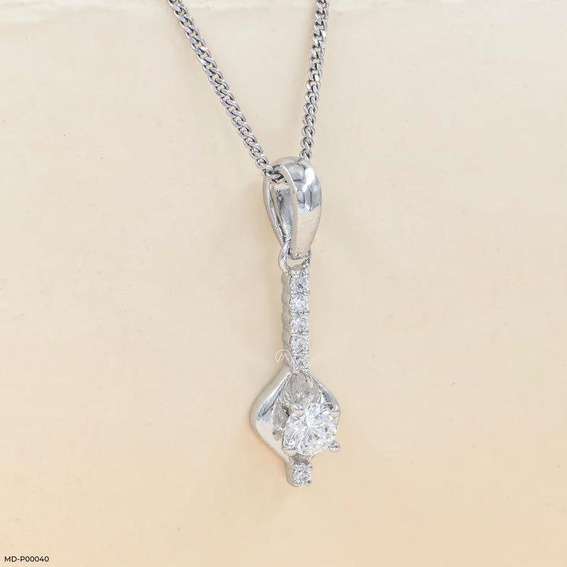 0.50 Carat Bloomline pendants 14K White Gold