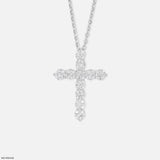 Eternal Diamond Cross Pendant 14K Rose Gold