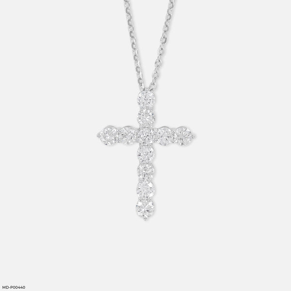 Eternal Diamond Cross Pendant Platinum 950