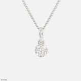 0.75 Carat Brilliant Orb  pendant 14K Yellow Gold