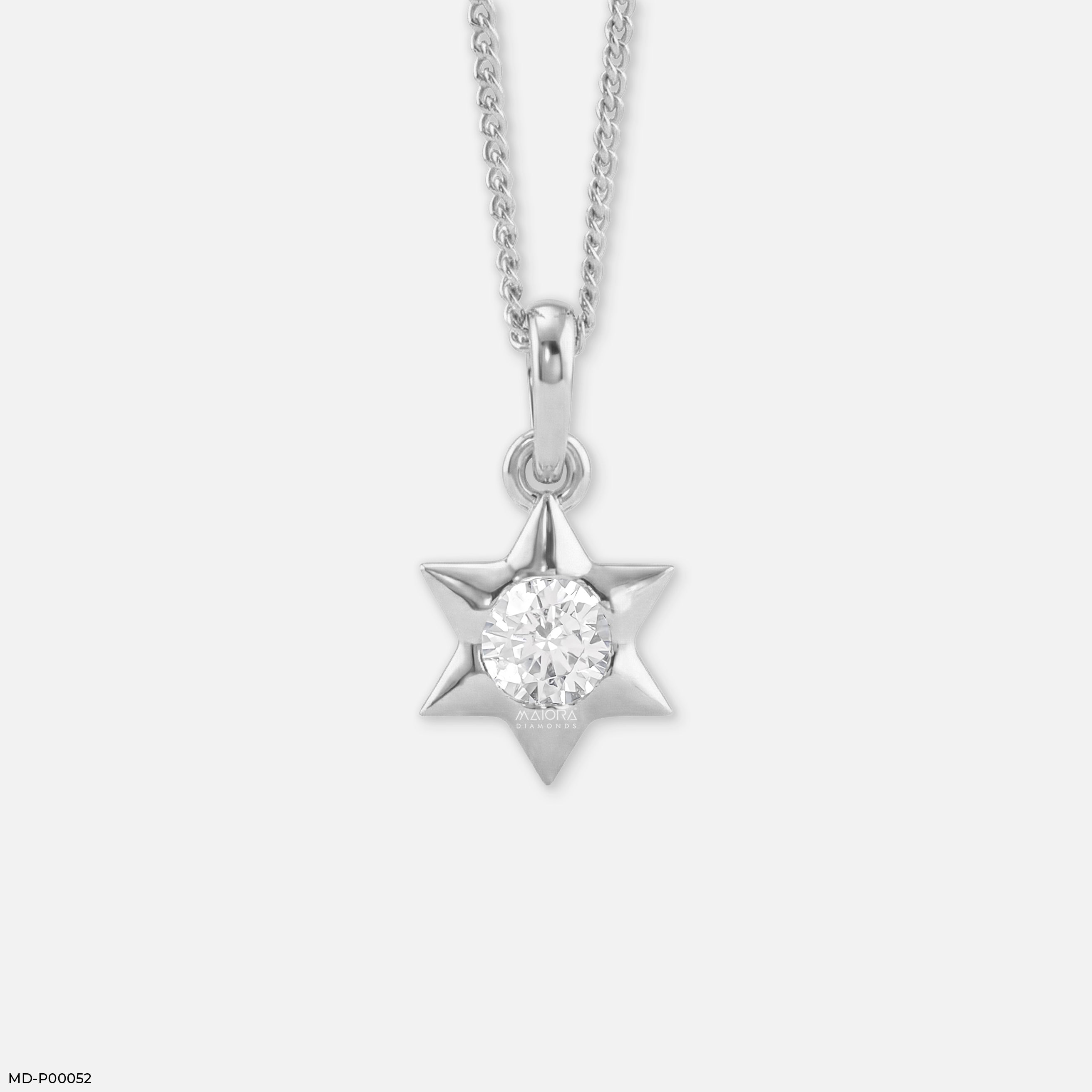 Astral Star Solitaire Pendant Platinum 950