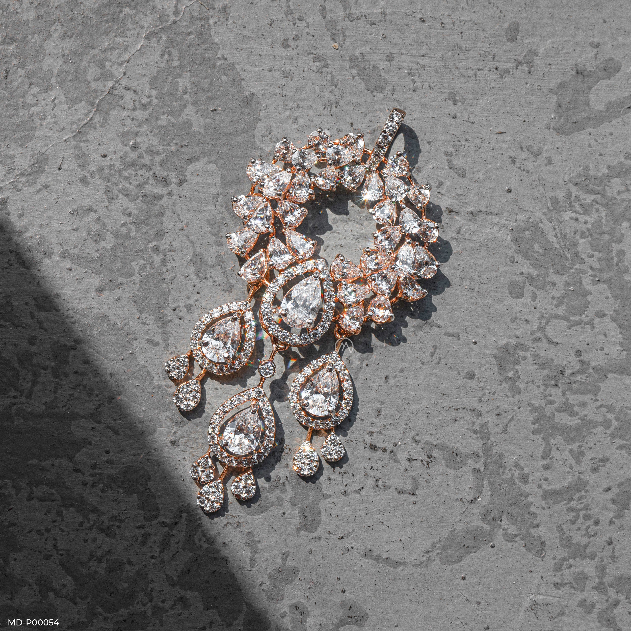 Celestial Waterfall Chandelier Pendant Platinum 950