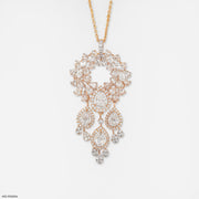 Celestial Waterfall Chandelier Pendant 14K Rose Gold