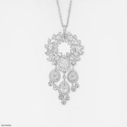 Celestial Waterfall Chandelier Pendant Platinum 950