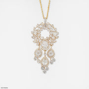 Celestial Waterfall Chandelier Pendant 14K Yellow Gold
