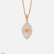 0.50 Carat Navette Glow pendant 14K Rose Gold